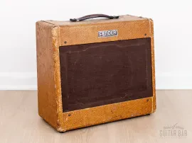 1954 Fender Tweed Deluxe 5D3 Wide Panel Vintage Tube Amp 1x12 w/ Jensen P12R