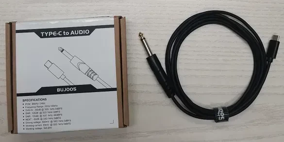 Инструментальный кабель Soundking BUJ005 (1,5 м, USB-C – 6,35 мм)