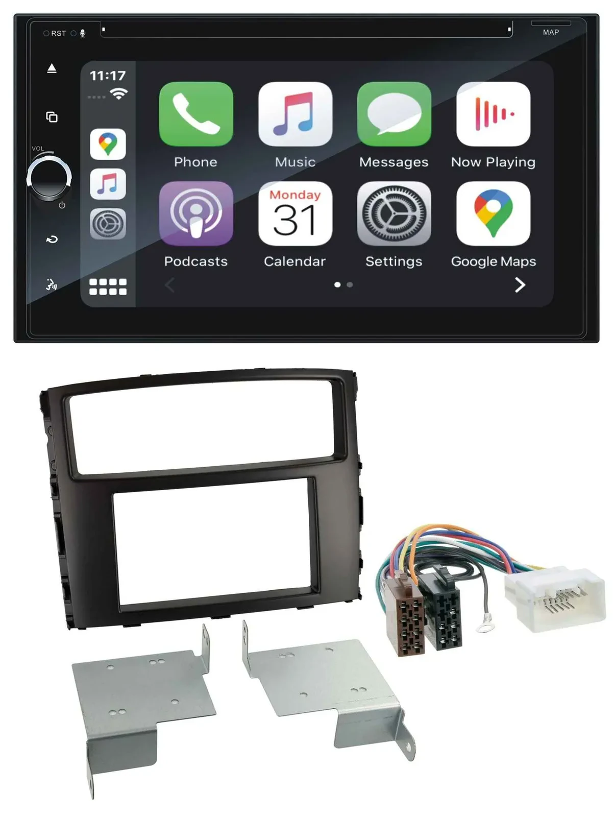 Blaupunkt 2DIN Bluetooth DAB USB DVD MP3 Autoradio für Mitsubishi Pajero Shogun