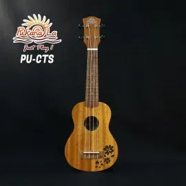 PukanaLa Model PU-CTS  "Clover" Tattoo Series Sapele Mahogany Soprano Ukulele