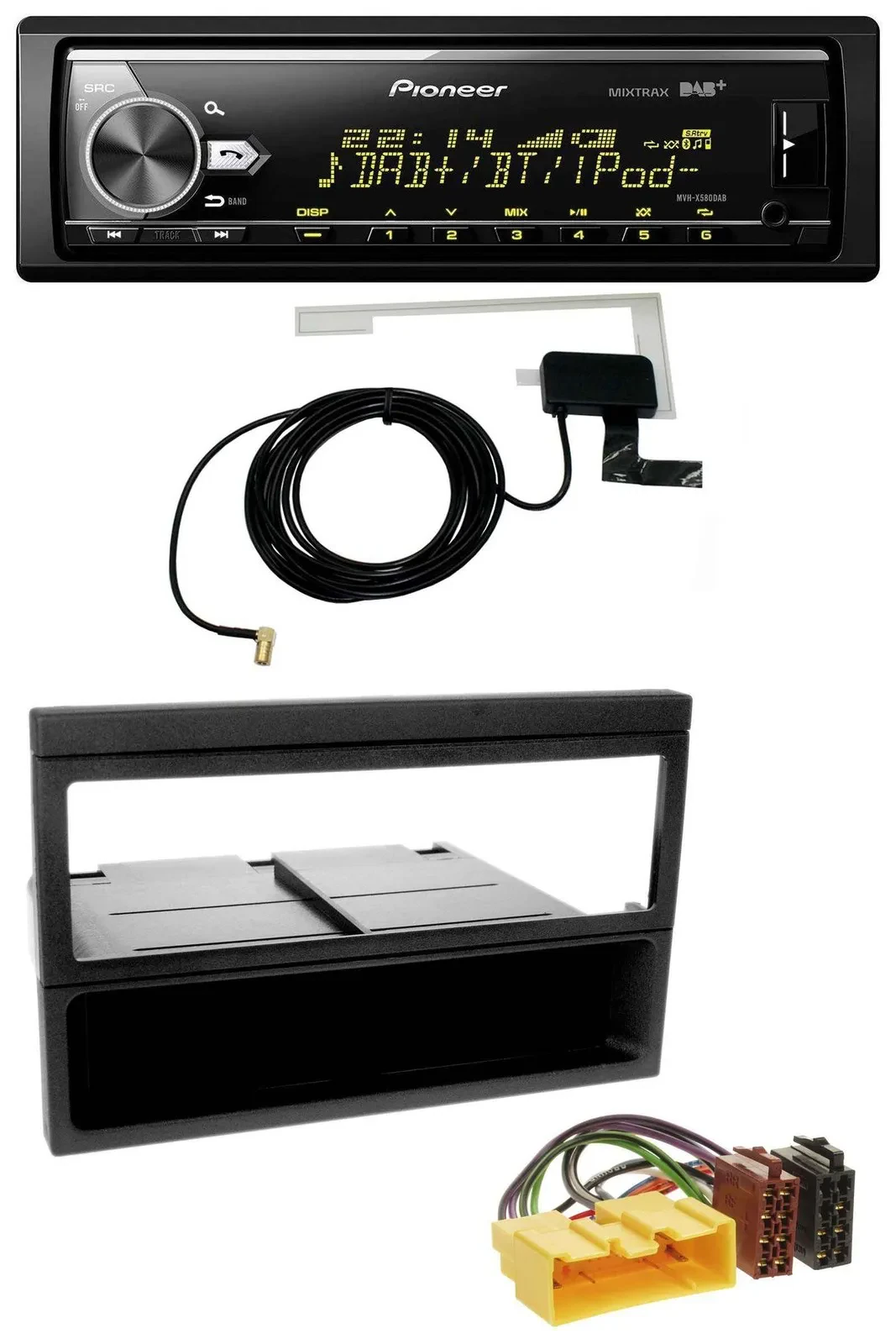 Pioneer Bluetooth DAB USB MP3 Autoradio für Mazda MX-5, 626F, 323L, 323K