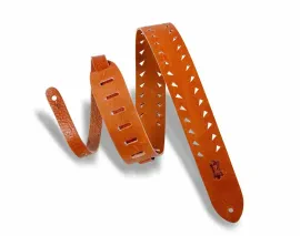 Ремень для гитары Levy's M12TTV-TAN Classics Series Tan Tiger Tooth Punch Out