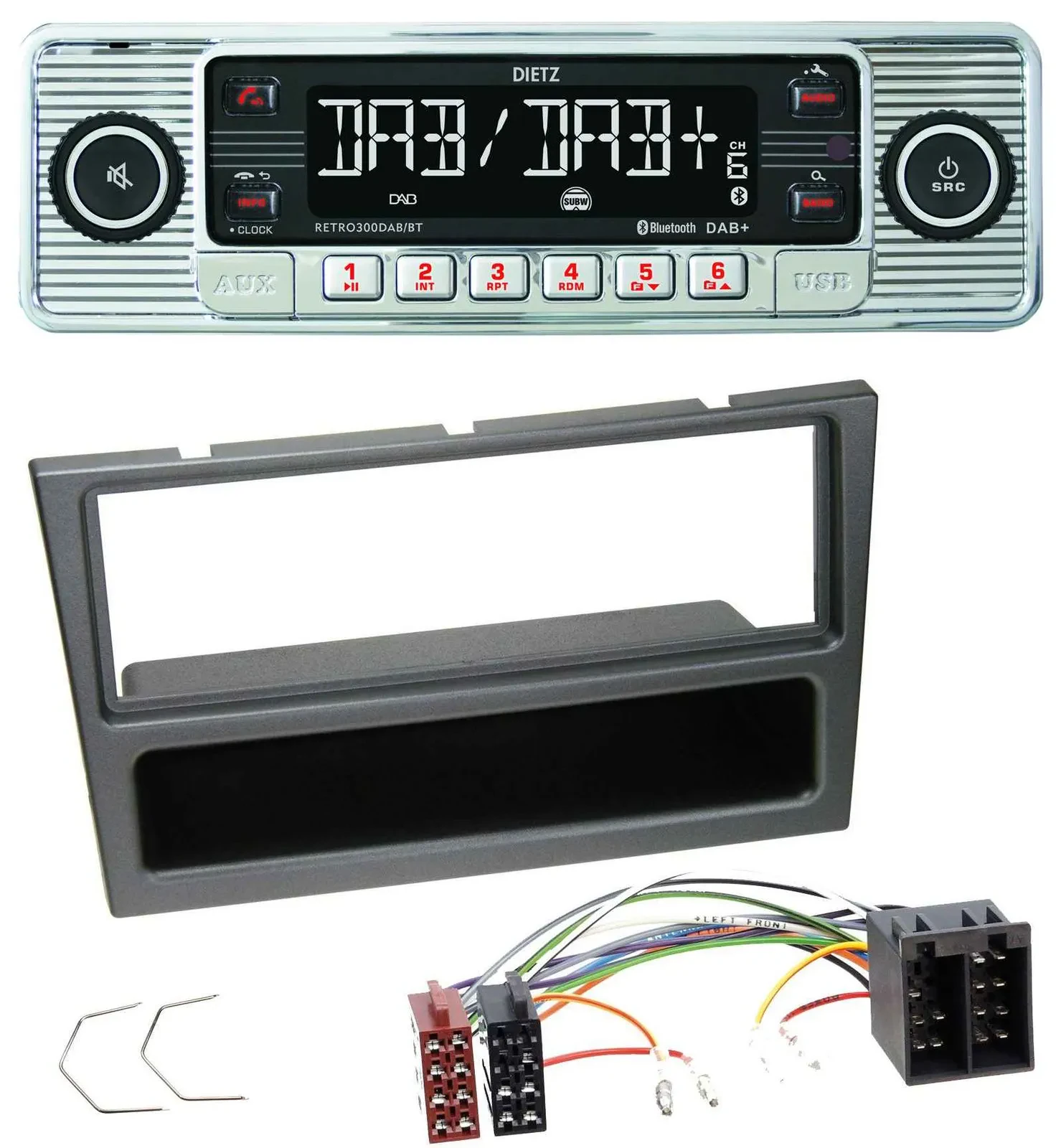 Dietz Bluetooth MP3 DAB USB Autoradio für Opel Corsa C Meriva Signum Vectra C 20