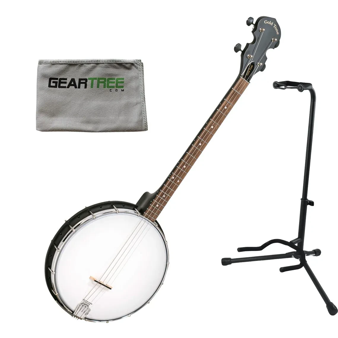 Gold Tone AC-4 Acoustic Composite 4-String Openback Tenor Banjo w/ Gig Bag, Clot