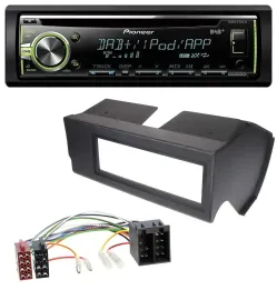 Pioneer DAB USB MP3 AUX CD Autoradio für Fiat Panda (bis 2002) - schwarz