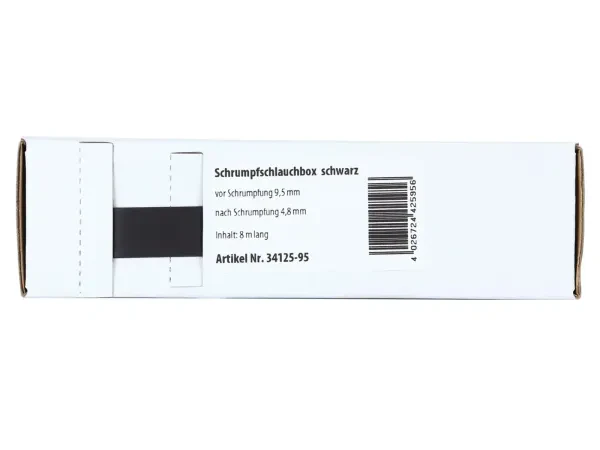 ACV Schrumpfschlauch schwarz Durchmesser: 9,5 mm/ Länge: 8 m 34125-95