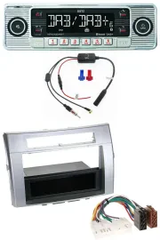 Dietz DAB USB MP3 Bluetooth Autoradio für Toyota Corolla Verso 2004-2009 silber