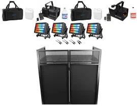 Комплект светового оборудования American DJ 32 HEX PANEL IP+ROCKBOOTH XL+RHF-6