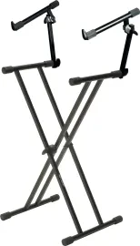 T22 Double Braced 2 Tier Keyboard Stand