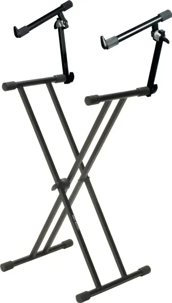 T22 Double Braced 2 Tier Keyboard Stand