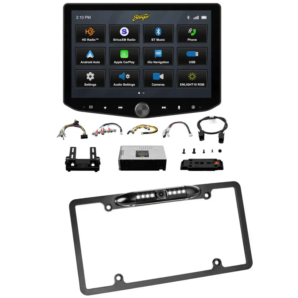 Автомагнитола Stinger IX210 (HORIZON10) 10" с камерой номерного знака