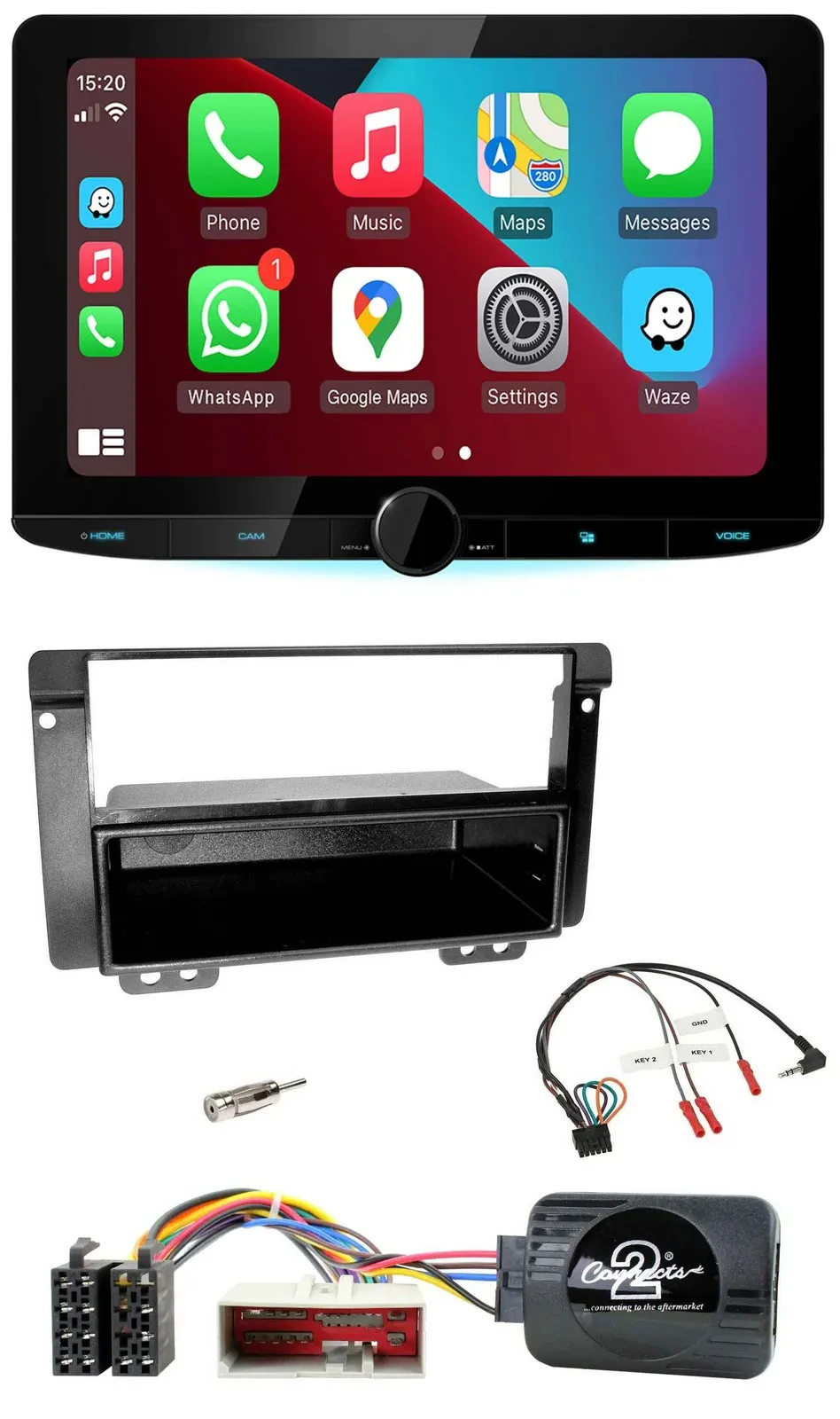 Kenwood Lenkrad USB DAB Bluetooth Autoradio für Landrover Freelander 2004-2006