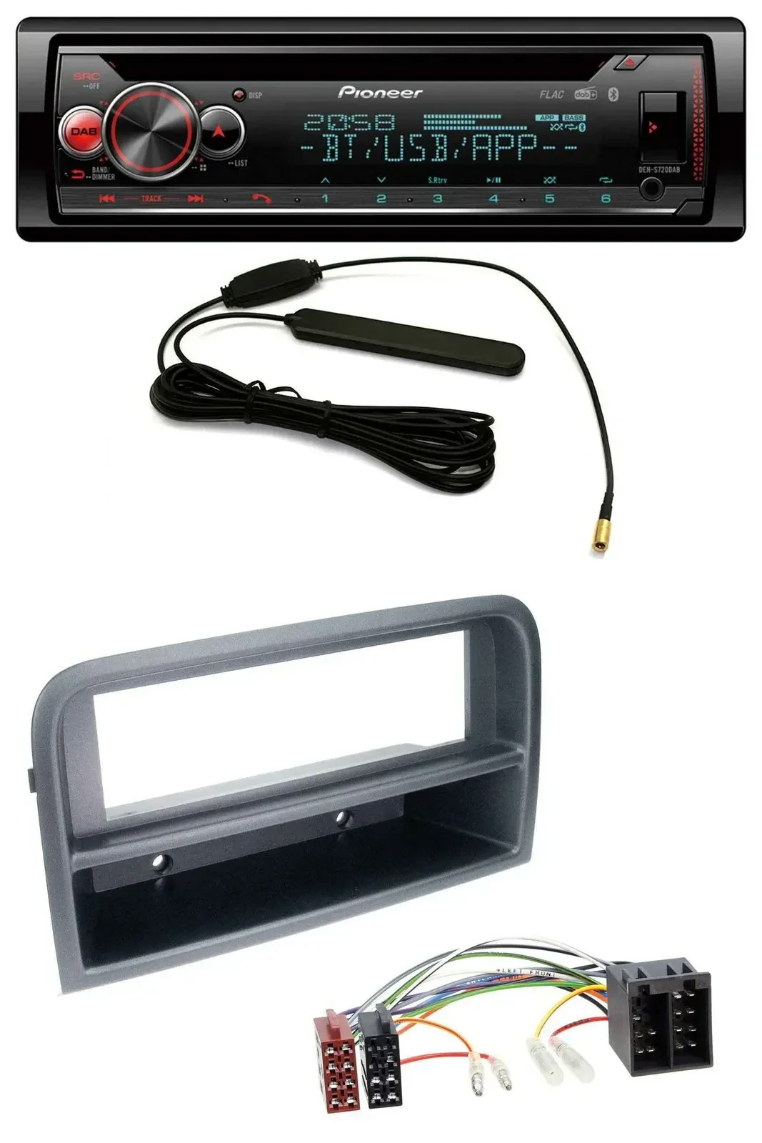 Автомагнитола Pioneer CD/USB/Bluetooth/DAB, MP3, для Fiat Croma (с 2005)