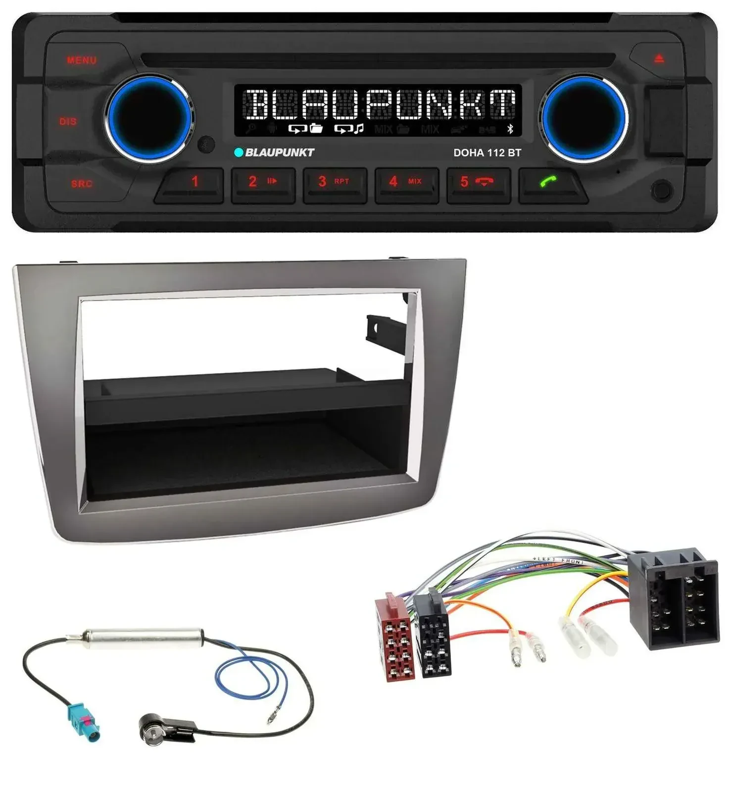 Blaupunkt AUX MP3 CD Bluetooth USB Autoradio für Alfa Romeo MiTo 955 08-14 ISO d