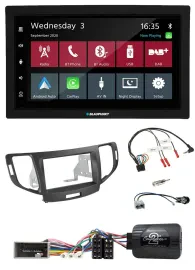 Blaupunkt DAB Bluetooth USB Lenkrad 2DIN Autoradio für Honda Accord 2008-2015 an