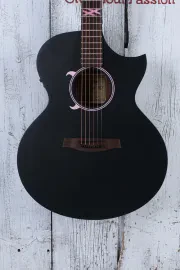 Schecter Machine Gun Kelly Acoustic Electric Guitar Satin Black Finish