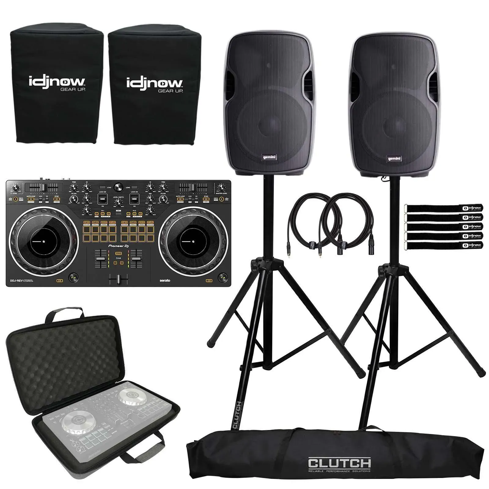DJ-контроллер Pioneer DDJ-REV1 2-канальный (набор) с 12" PA акустикой