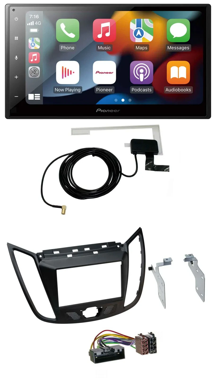 Автомагнитола для Ford Kuga (DM2, с 2013) Pioneer 2DIN, MP3, USB, Bluetooth, DAB