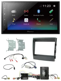 Pioneer USB Bluetooth DAB 2DIN Lenkrad Autoradio für Porsche Panamera 09-16 Info