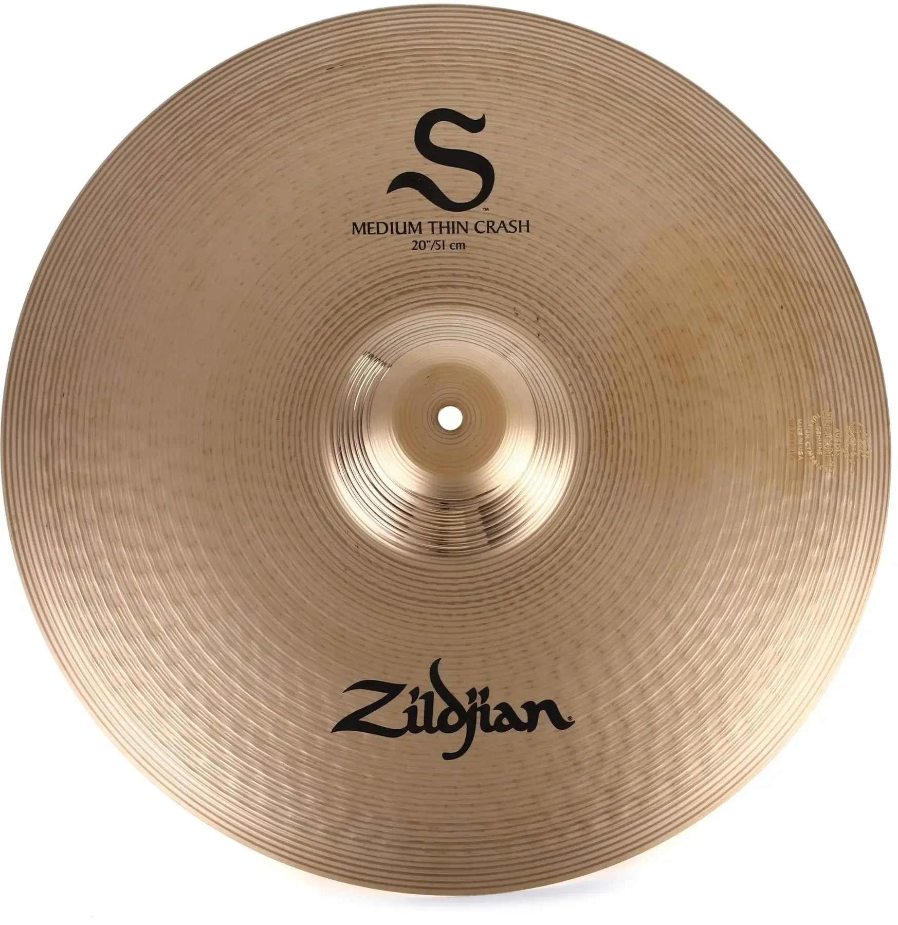 Тарелка барабанная Zildjian 20" S Family Medium Thin Crash