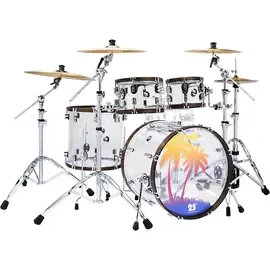 Ударная установка акустическая PDP by DW 25th Anniversary Clear Acrylic 4-Piece Shell Pack