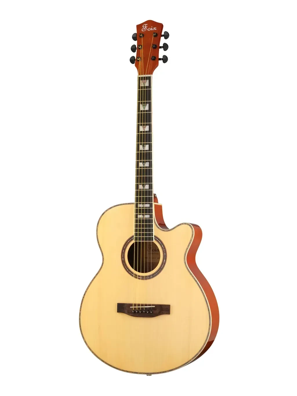 FFG-A130-NAT Акустическая гитара, с вырезом, цвет натуральный, Foix