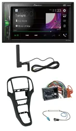Pioneer MP3 DAB AUX 2DIN Bluetooth Autoradio für Opel Astra J ab 12/09 Perlschwa