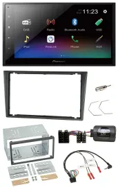 Pioneer USB Bluetooth DAB 2DIN Lenkrad Autoradio für Opel Corsa C 200-2004 charc