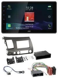 JVC DAB MP3 Bluetooth USB Autoradio für Honda Civic Hybrid FD3 06-10 anthrazit