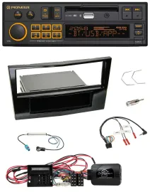 Pioneer DAB Lenkrad USB Bluetooth Autoradio für Opel Corsa D Klavierlack 09-14