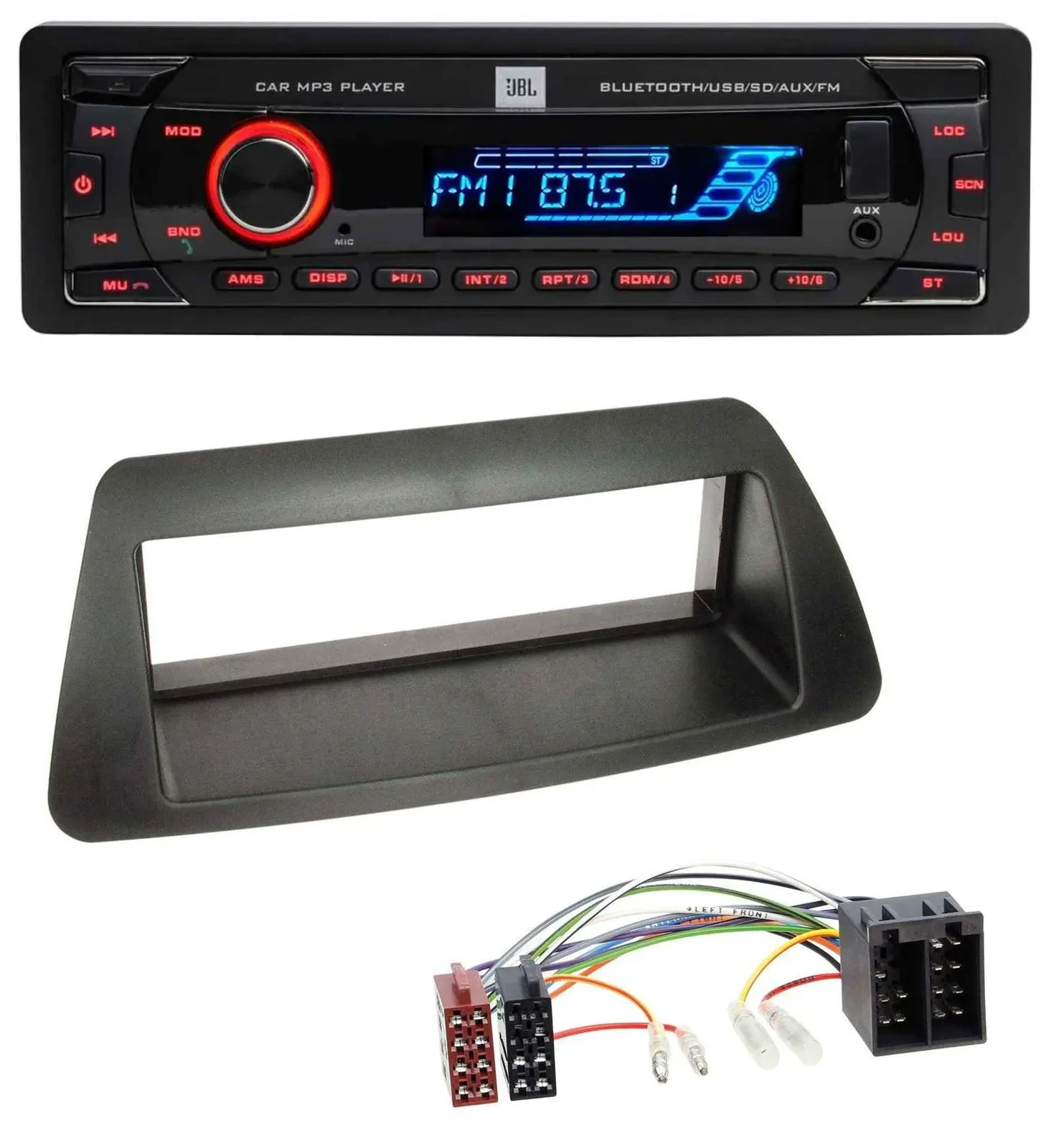 JBL AUX MP3 USB Bluetooth SD Autoradio für Fiat Bravo Brava Marea Marea-Weekend