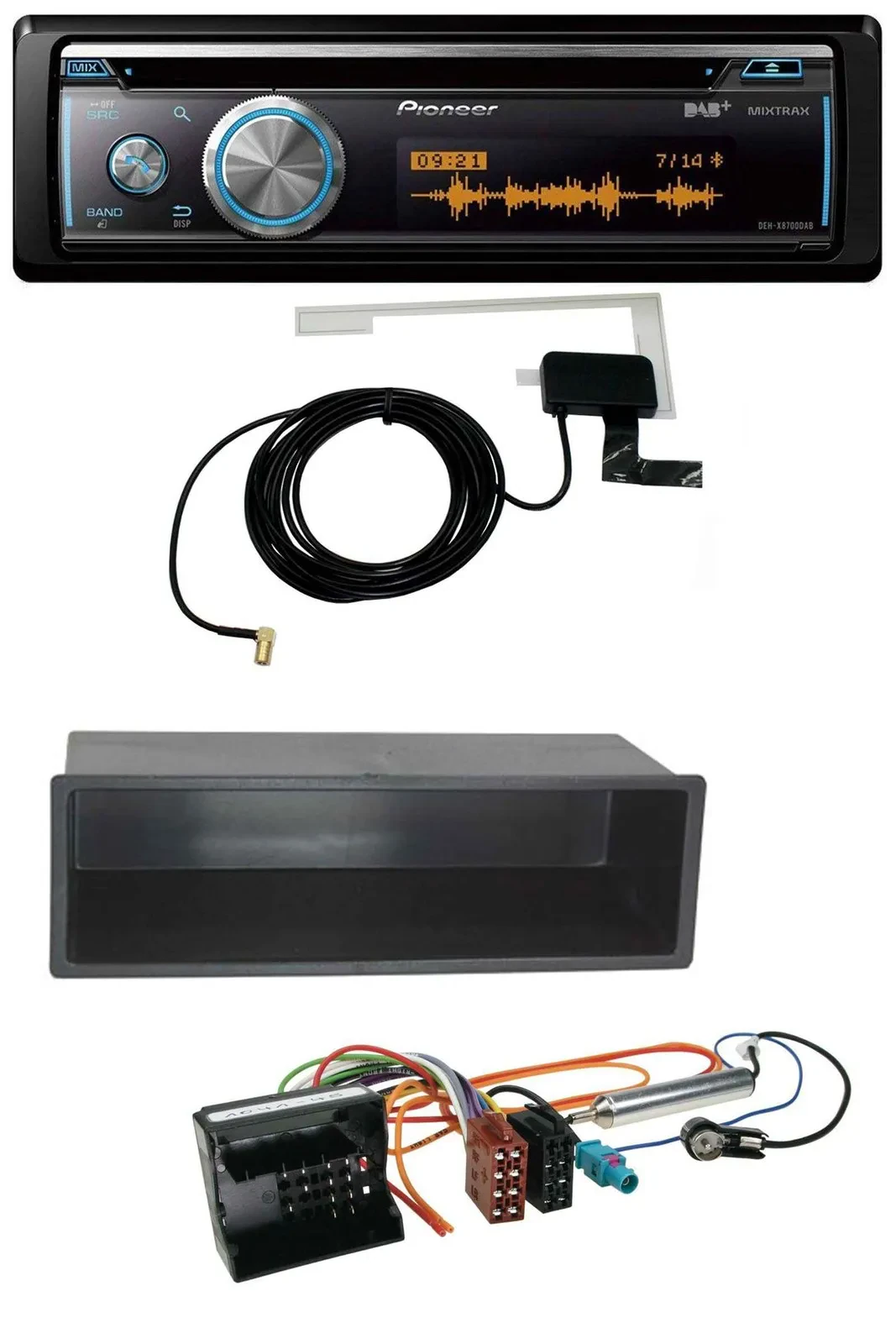 Pioneer Bluetooth DAB MP3 USB CD Autoradio für Citroen Berlingo, C2, C3, Jumpy