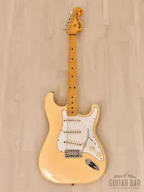 Электрогитара Fender Yngwie Malmsteen Stratocaster ST68-185YM SSS Yellow White w/case Japan 2000