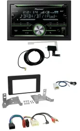 Pioneer CD USB MP3 Bluetooth 2DIN DAB Autoradio für Toyota Aygo ab 2022 AB7 schw