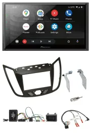 Pioneer USB 2DIN DAB Lenkrad Bluetooth Autoradio für Ford C-Max ab 11 braun