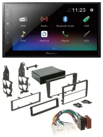Pioneer USB Bluetooth DAB 2DIN MP3 Autoradio für Lexus IS 300 (2001-2005)