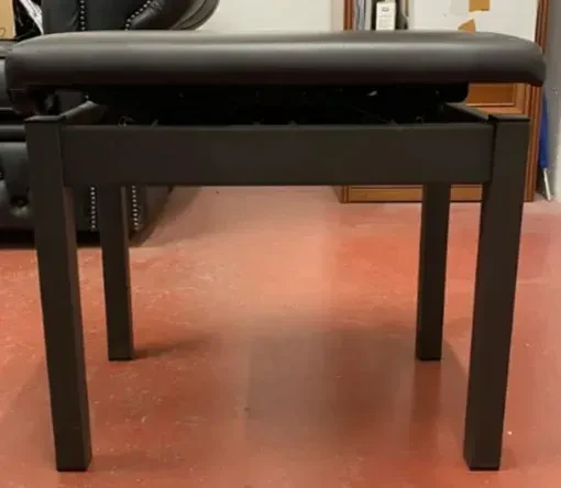 Банкетка для клавишных Rin HY-TM41-SATIN-BLACK матовый черный, искусственная кожа