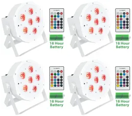 Светодиодный прибор Rockville BATTERY PAR 61 White (4 штуки)