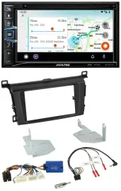 Alpine Bluetooth TMC USB DAB 2DIN Lenkrad Navigation für Toyota RAV 4 ab 2013