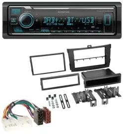 Kenwood Bluetooth MP3 DAB USB Autoradio für Toyota Corolla ab 2009 schwarz