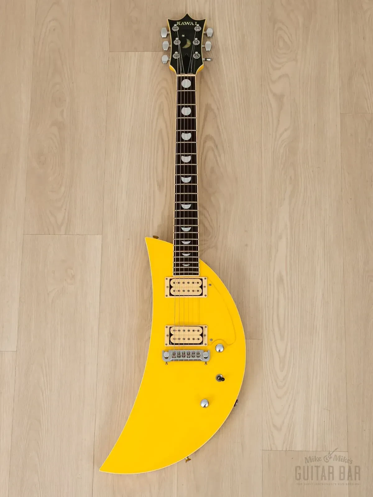 Электрогитара Kawai MoonSault MS-80 HH Yellow w/gigbag Japan 1989