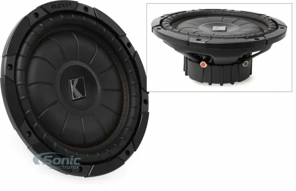 Kicker 43CVT102 | 800 Watt 10" Comp VT Car Subwoofer