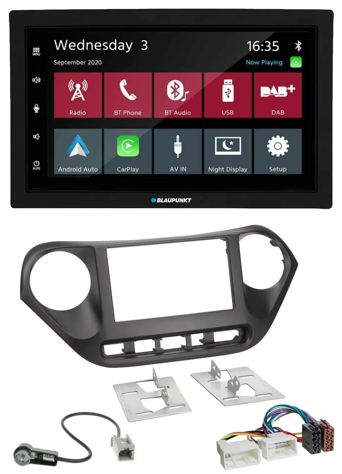 Blaupunkt DAB Bluetooth USB MP3 2DIN Autoradio für Hyundai i10 (ab 2013)