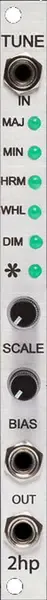 Модульный студийный синтезатор 2hp Tune Multi-Scale Pitch Quantizer Eurorack Synth Module