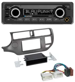 Автомагнитола для Kia Rio UB 2011–2014 Blaupunkt MP3, Bluetooth, USB, AUX антрацит