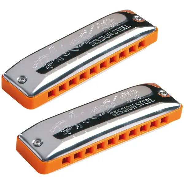 Набор губных гармошек SEYDEL Set of 12 - SESSION STEEL Harmonica and Softcase 12 штук.