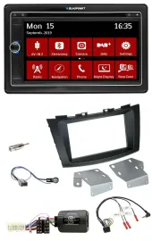 Автомагнитола Blaupunkt 2-DIN, Bluetooth, DAB, USB, DVD, для Suzuki Swift (с 2011), поддержка управления на руле