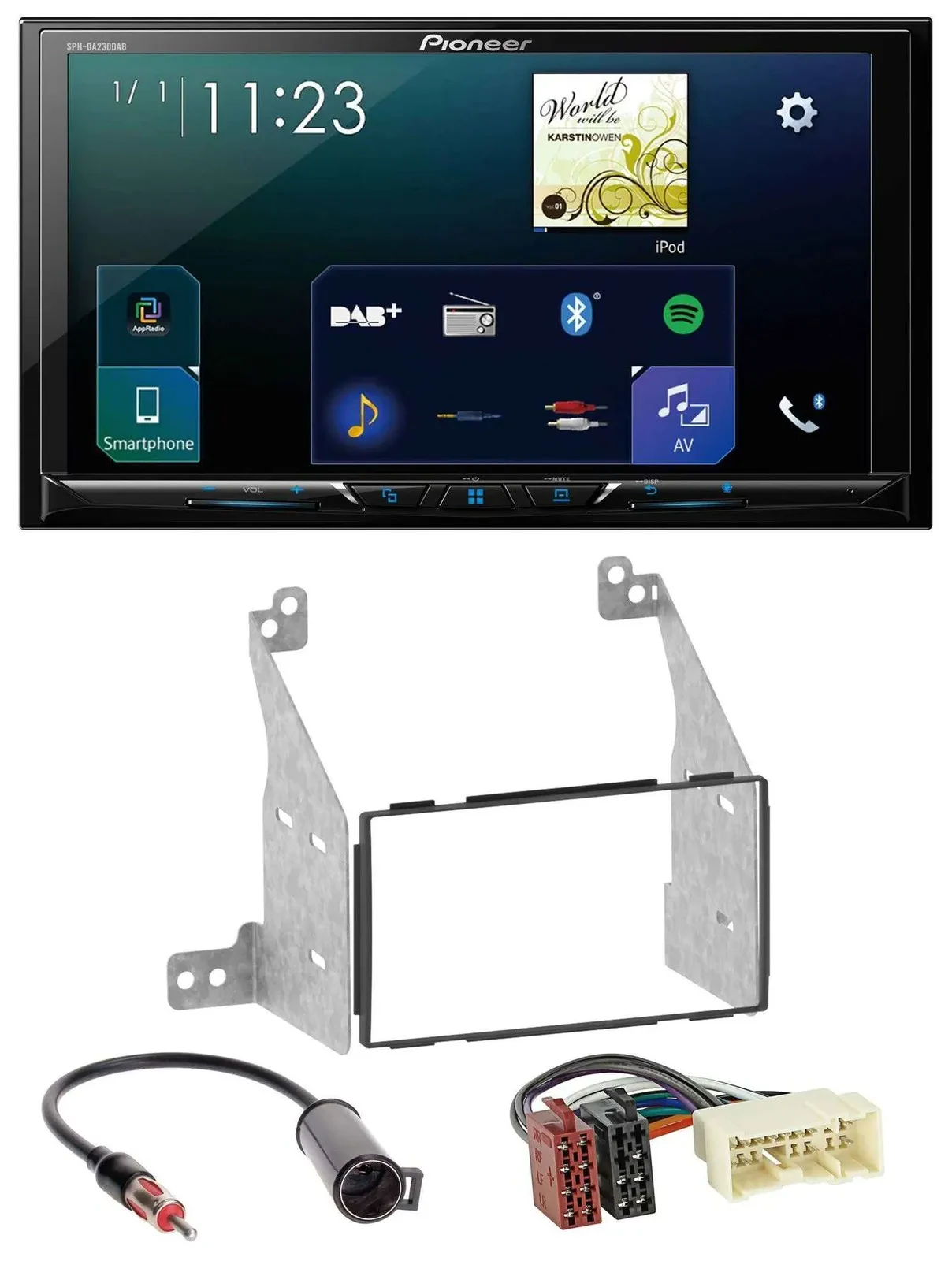 Pioneer MP3 Bluetooth USB 2DIN DAB Autoradio für Nissan Pathfinder 04-07