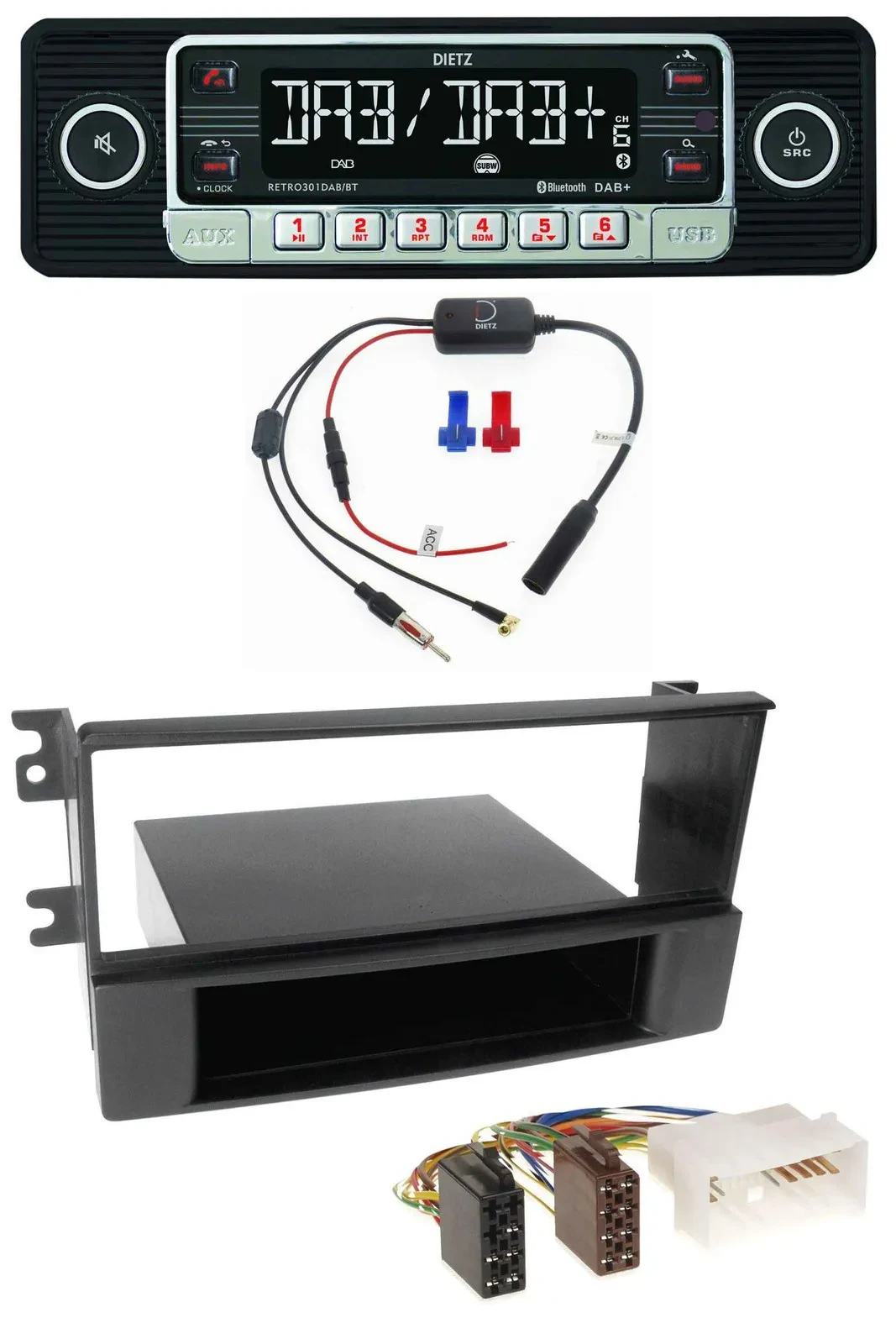 Dietz MP3 DAB Bluetooth USB Autoradio für Kia Sorento (ab 2006)