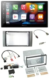 Pioneer DAB Bluetooth 2DIN USB Lenkrad Autoradio für Ford Kuga 2008-2012 silber